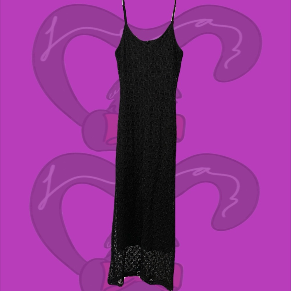 Black Lace Maxi Dress